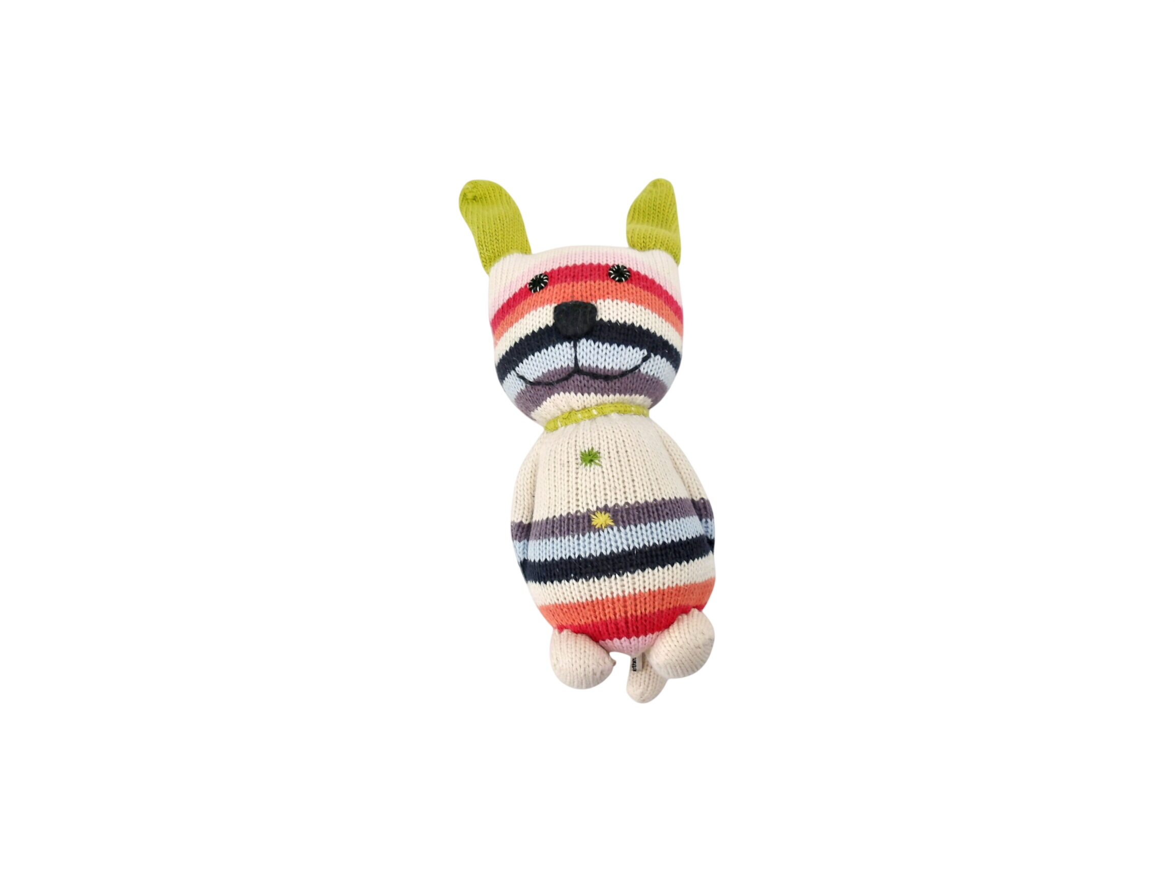 Doudou - Lapin rayé Très bon état -  reconditionné disponible sur Label Emmaüs
